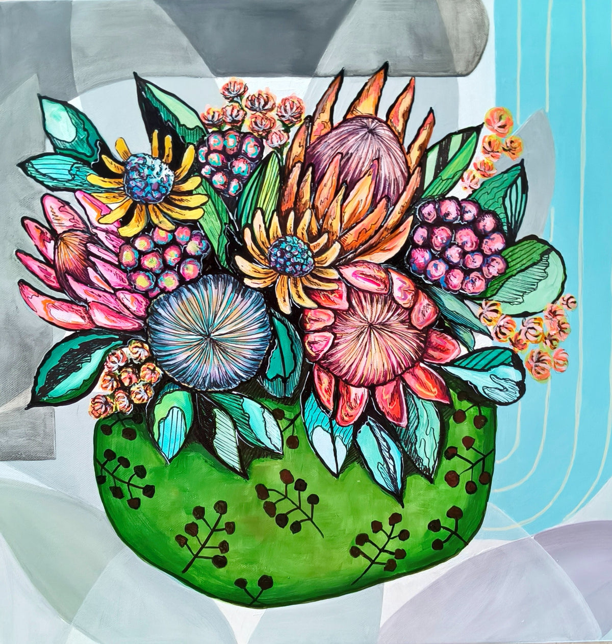 Mountain Bloom artwork by Anina Deetlefs
